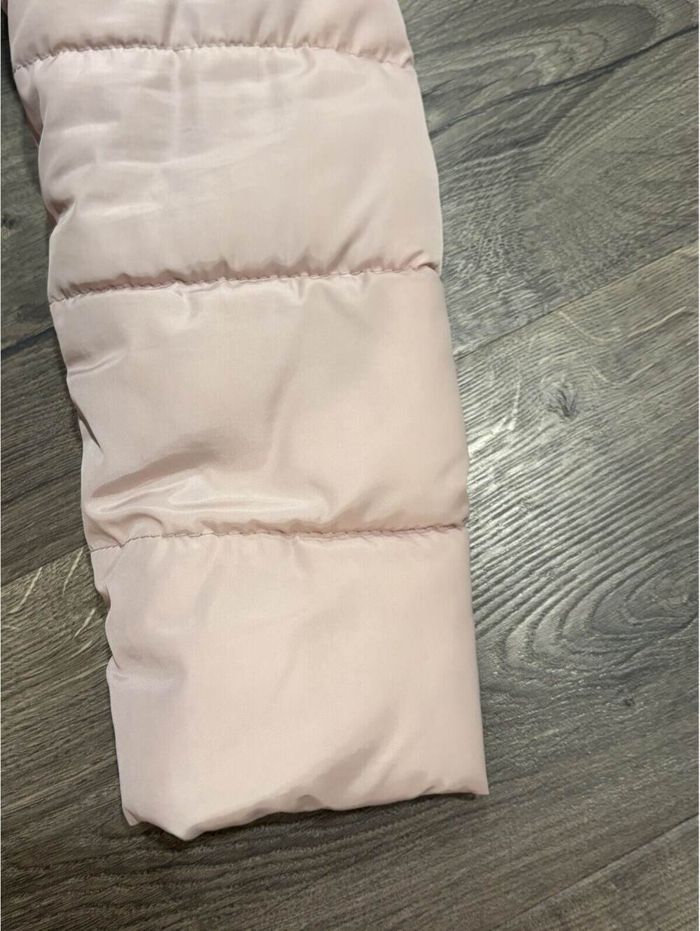 Laundry By Shelli Segal Women 3/4 Puffer Cinched Waist Faux Fur Hood Pink Sz M - Picture 6 of 9